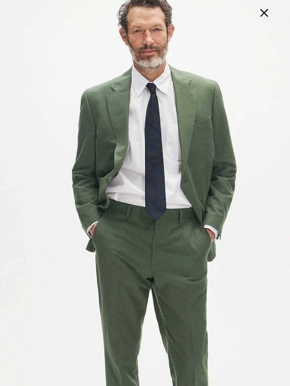 J Crew Crosby Classic-fit suit jacket in Baird McNutt Irish cotton-linen blend - Picture 2 of 13